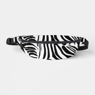 Bold Black and White Zebra Print Pattern Bum Bags