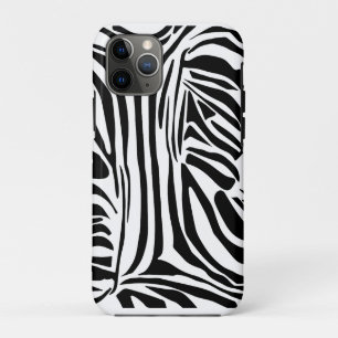 Bold Black and White Zebra Print Pattern iPhone 11 Pro Case