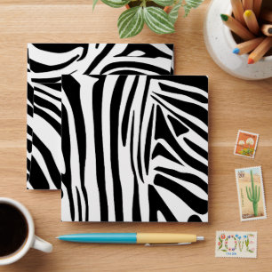 Bold Black and White Zebra Print Pattern Envelope