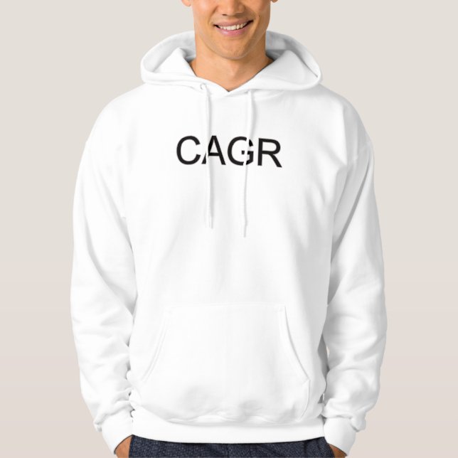 Bold Black CAGR  Hoodie (Front)