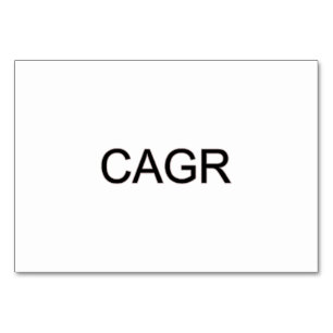 Bold Black CAGR Table Number
