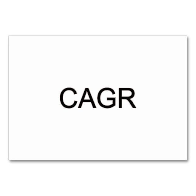 Bold Black CAGR  Table Number (Front)
