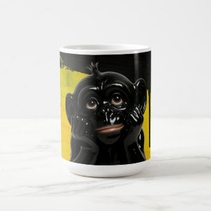 Bold Black Chimp Coffee Mug