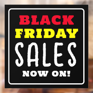 Bold Black Friday Sales Window Cling
