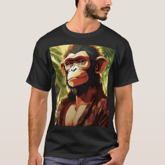 Bold Black Gorilla Print Tee – Unleash Your Wild S