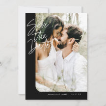 Bold Black Modern Rounded Edge Frame Photo