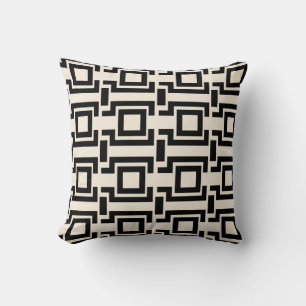 Bold Black Pattern Cushion