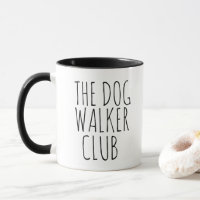 Bold Black Typography Professional Dog Walkers