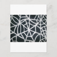 Bold Black & White Spider Web Geometric Pattern