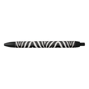 🖤 Bold Black White Zebra Modern Style 🖤 Ink Pen