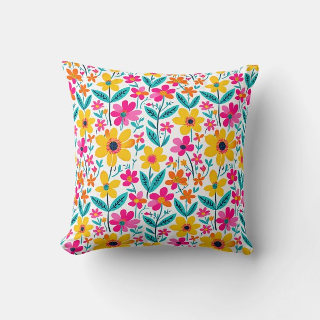 Bold Bloom  Cushion (Front)