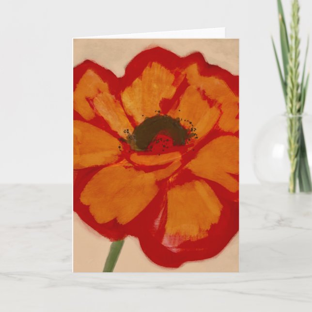 Bold Bloom Greeting Card (Front)