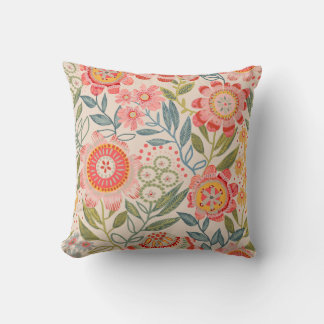 Bold Blooms Design Cushion