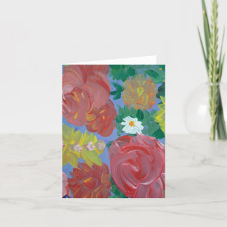 Bold Blooms Floral Note Card