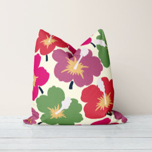 Bold Blooms Multicolored Cushion
