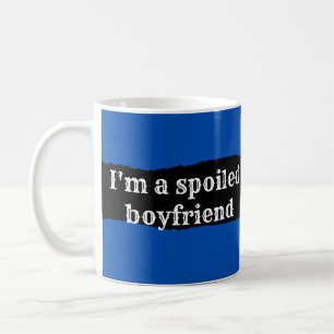Bold Blue and Black KING Design Coffee Mug