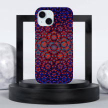 Bold Blue And Red Pattern iPhone / iPad case