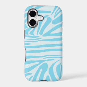Bold Blue and White Zebra Print