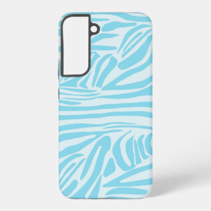 Bold Blue and White Zebra Print Samsung Galaxy Case