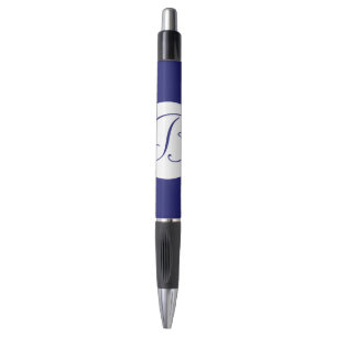 Bold Blue Circle Monogram