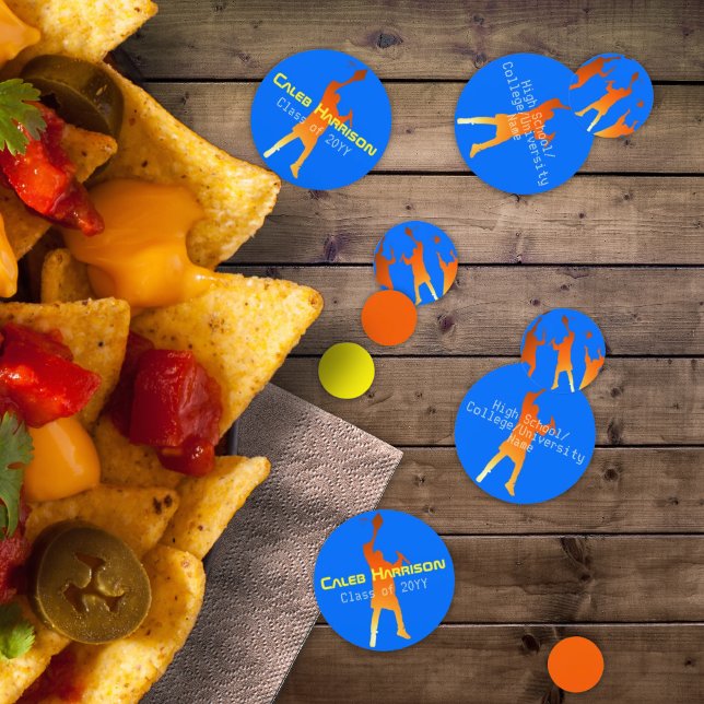 Bold Blue Modern Tech Graduation  Confetti (Creator Uploaded)