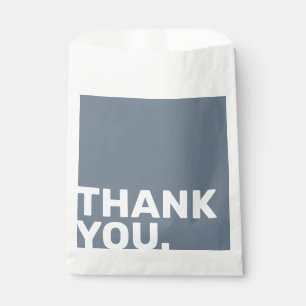 Bold Blue Wedding Thank You Favor Tag Favour Bags