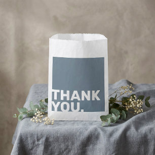 Bold Blue Wedding Thank You Favour Tag Favour Bags