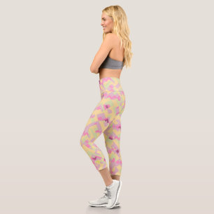 Bold Boho Abstract Capri Leggings
