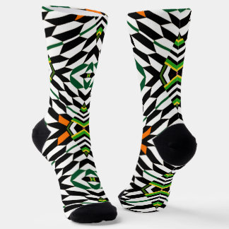 Bold Boho Tribal Look Crew Socks