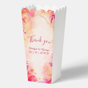 Bold Bollywood Hawaii Arch Tropical wedding Favour Box