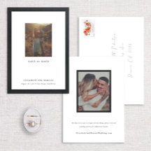 Bold Border Modern Gallery Frame Save the Date