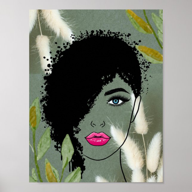 Bold Botanical Beauty Poster (Front)
