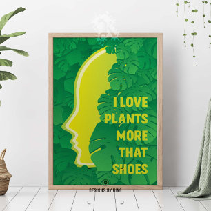 Bold botanical inspirational poster