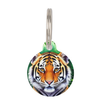 Bold Botanical Tiger cub Pet Tag