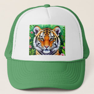 Bold Botanical Tiger cub  Trucker Hat