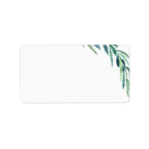 Bold Botanicals   Blank Address Label