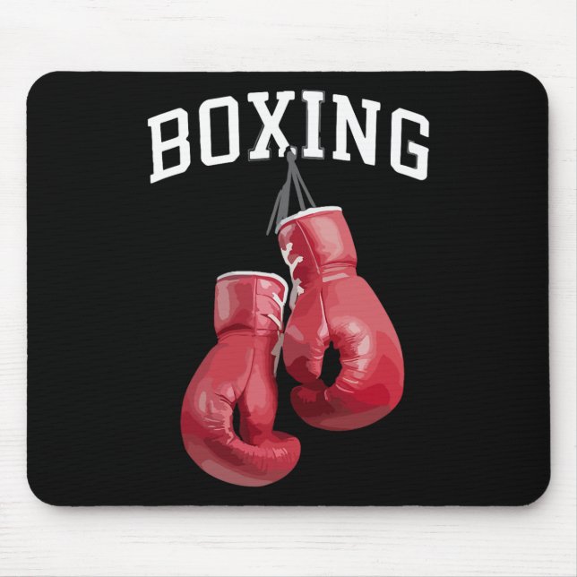 Bold Boxing Gloves Boxing Kickboxing Boxing Lover  Mouse Mat (Front)