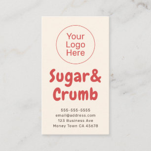 Bold Brand-Ready Bakery Vertical Business Card