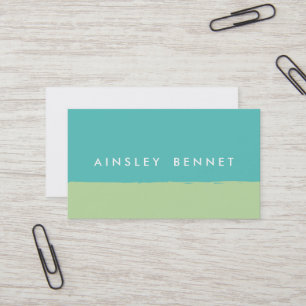 Bold Bright Colour Block Business Cards