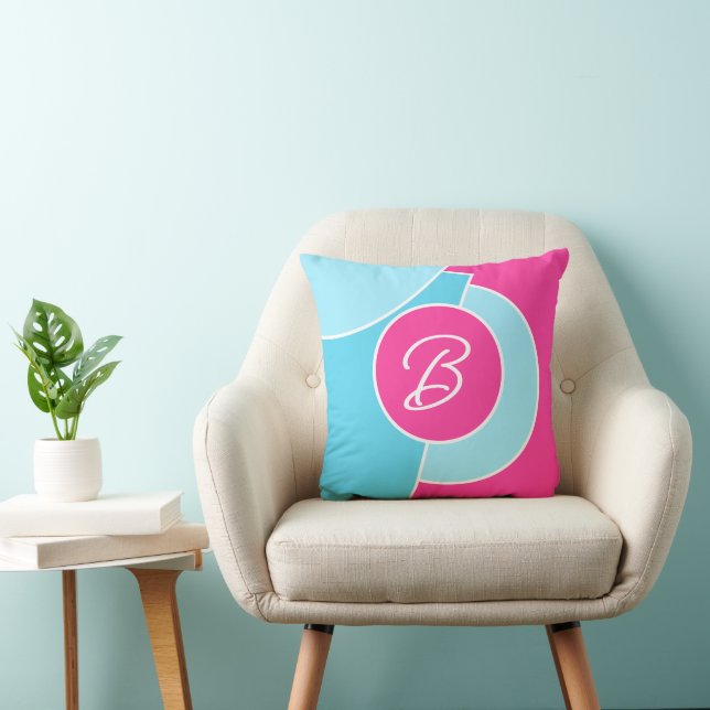 Bold Bright Fun Chic Abstract Circles Art Pattern Cushion (Chair)
