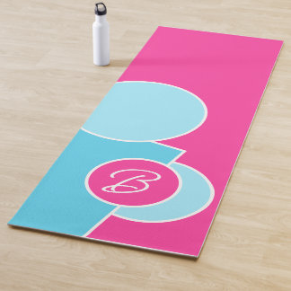 Bold Bright Fun Chic Abstract Circles Art Pattern Yoga Mat