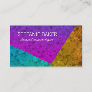 Bold Bright Geometric Patterns Business Card