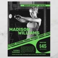 Bold Bright Green Personal Trainer Photo