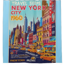 Bold & Bright NYC | 1960s Travel Poster