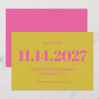 Bold Bright Pink and Yellow Typography Modern 