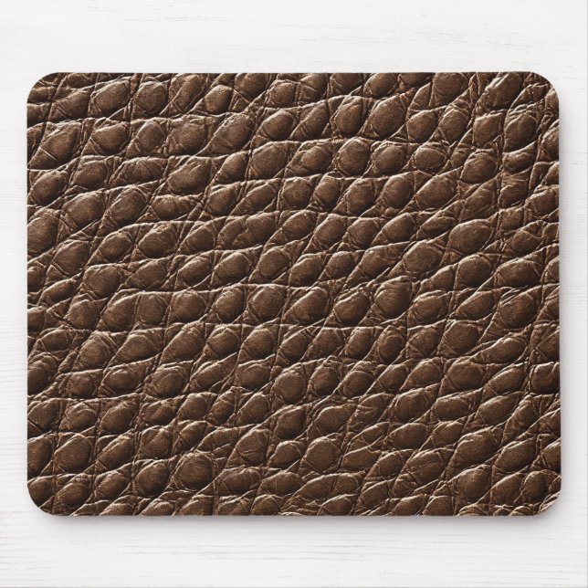 🖤 Bold Brown Leather Desk Strong Modern Office 🖤 Mouse Mat (Front)