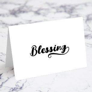 Bold Brush Script G Swash Name Place Cards