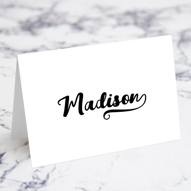 Bold Brush Script N Swash Name Place Cards (Bold Brush Script N Swash Name Place Cards)