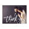 Bold Brush Script Thank You Wedding Photo