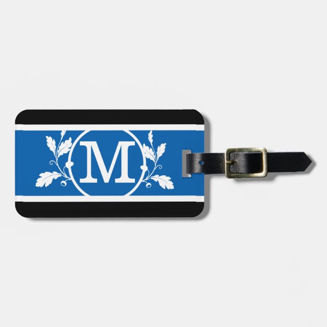 Bold BS1 Monogrammed Luggage Tag (Front Horizontal)